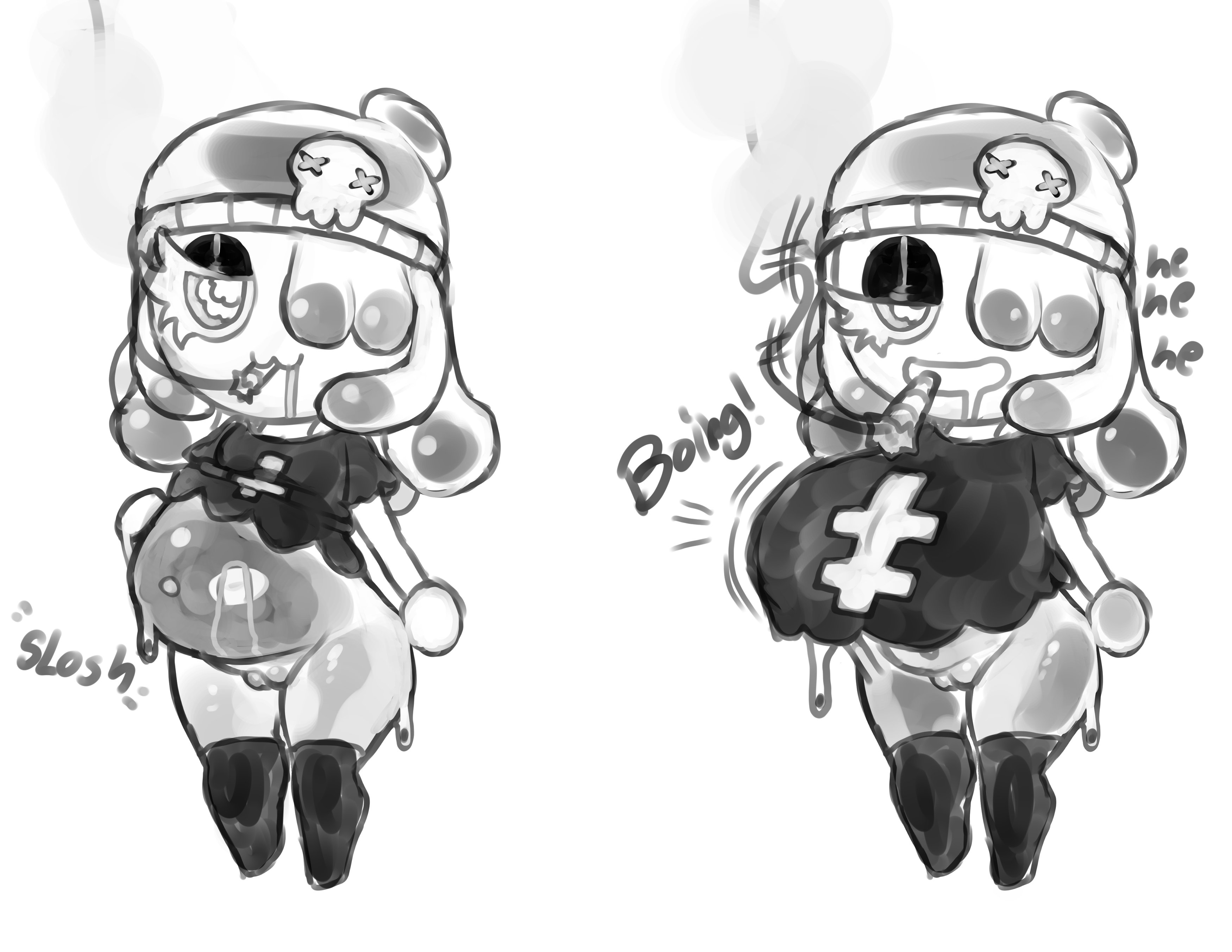 boobs, breast expansion, breast growth, breast growth (enlargement), breasts, cumflated belly, cumflation, female, huge breasts, inflation, jelli (chocovania), meweeze, original, shortstack