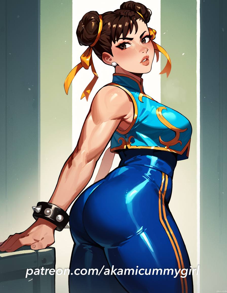 ai_assisted ai_generated ass ass_focus big_ass big_breasts big_thighs bodysuit breasts chun-li chun-li_(fortnite) chun-li_(street_fighter_6) fortnite fortnite:_battle_royale sexy.ai street_fighter street_fighter_6