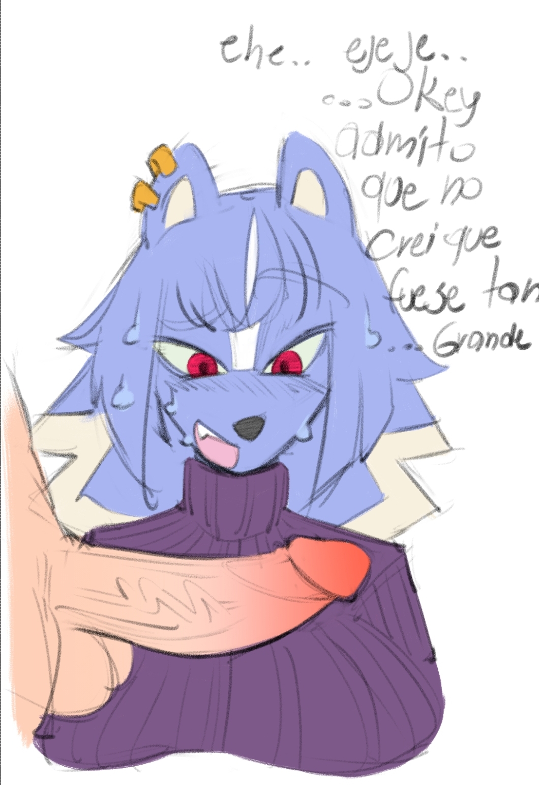 Blue Hair Rule 34 Image