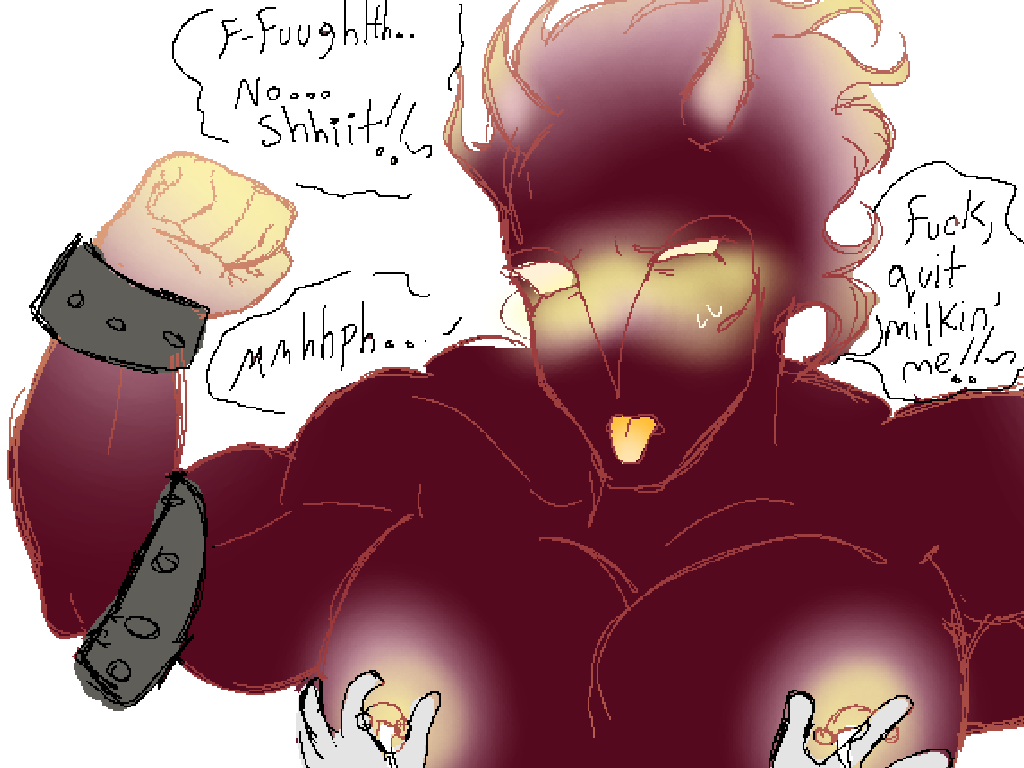big_pecs big_pectorals gear guilty_gear_strive icarus_solstice(gear) man_milking milk milking oc original original_character sona