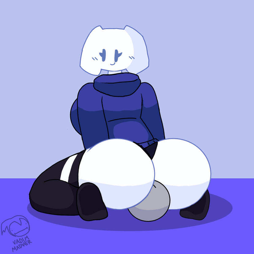 1futa, anon, ass, big ass, blush, breasts, clyde (discord), discord (app), discord chan (vadimmadvier), face in ass, facesitting, fat ass, futa only, futanari, intersex, smile, thick ass, thick thighs, thighhighs, thighs, vadimmadvier