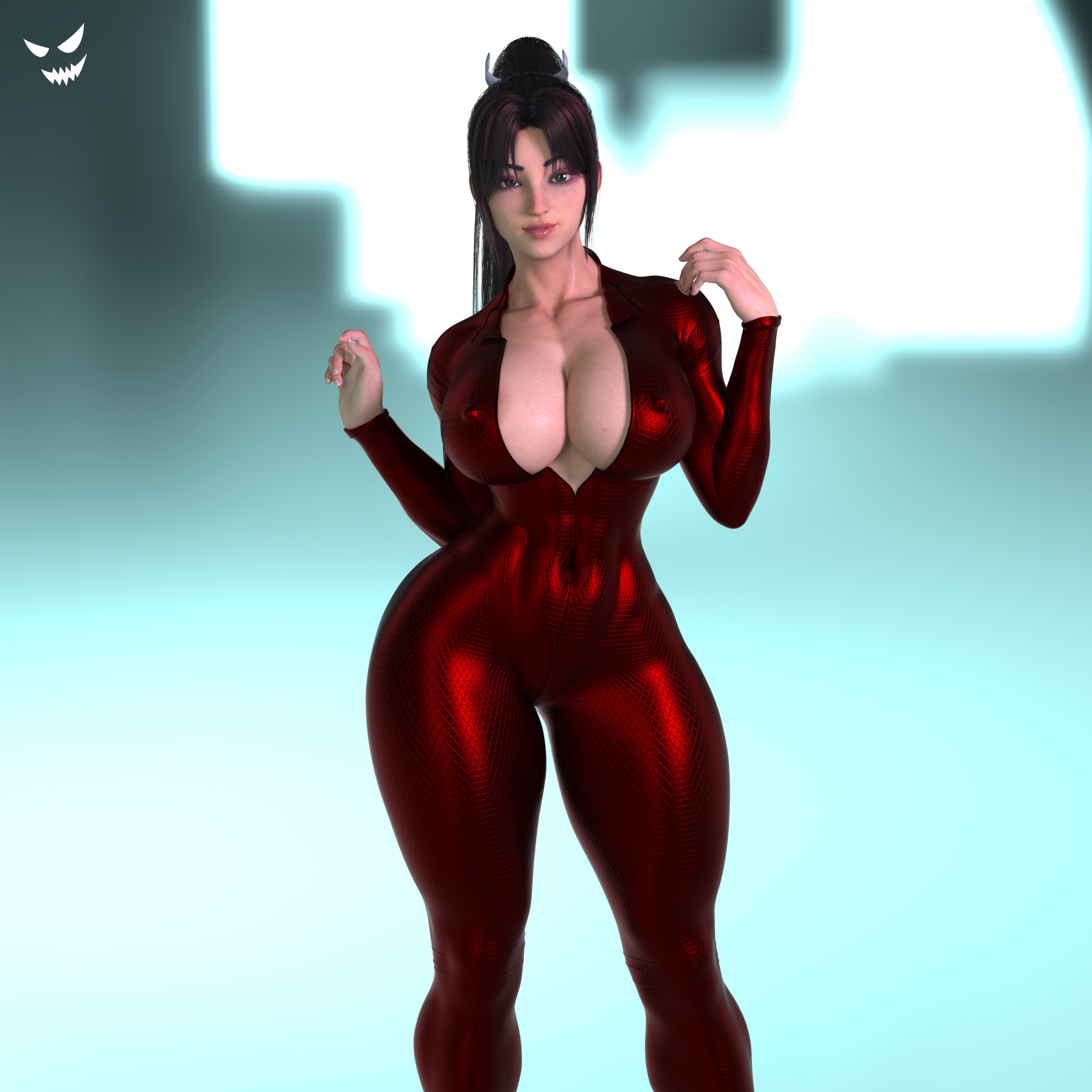 1girls, 3d, ass, big ass, big breasts, bodysuit, breasts, cleavage, fatal fury, female, female only, gm studios, huge nipples, king of fighters, mai shiranui, mai shiranui (street fighter 6), skin tight, solo, street fighter, street fighter 6, thick thighs, tight clothes, tight clothing, voluptuous, voluptuous female