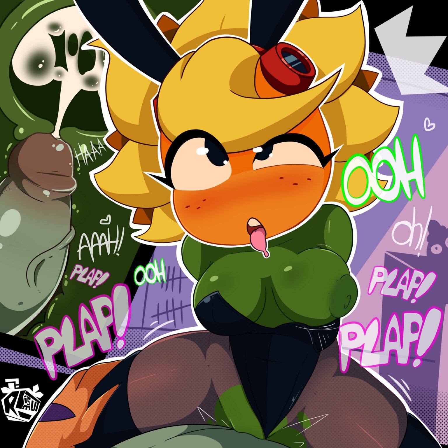 breasts, cum, cum in pussy, cum in uterus, cum inside, female, impregnation risk, plants vs zombies, pussy, rbismut, solar flare (pvz), sunflower (pvz), tagme, tally marks, underboob