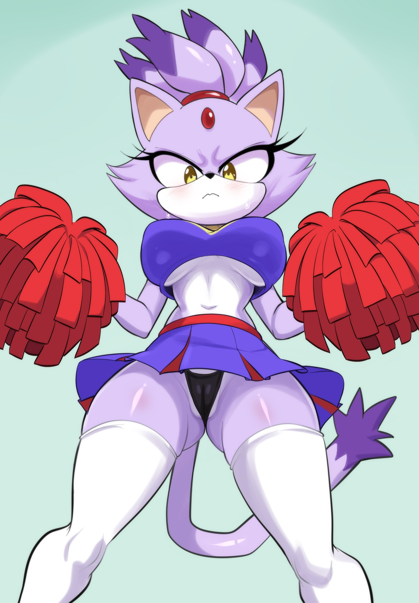 big breasts, blaze the cat, breasts, cleavage, female, furry, huge breasts, lucyfercomic, sega, sonic (series), sonic the hedgehog (series), tagme, thick thighs, wide hips