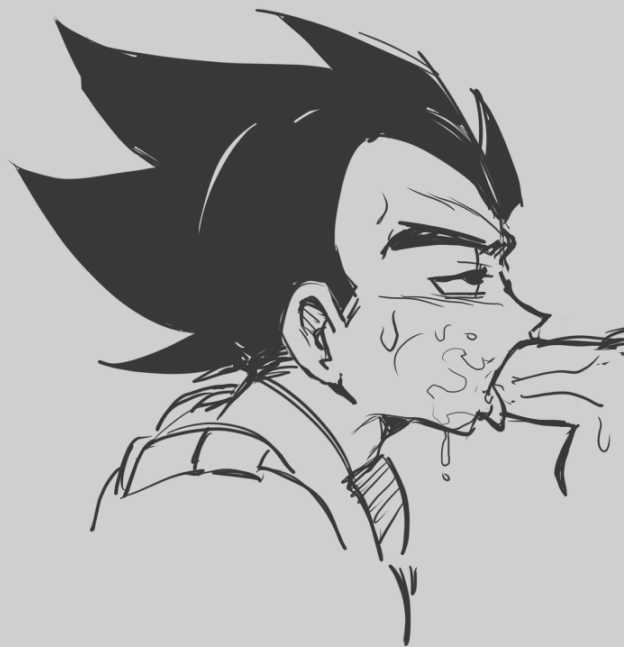 blowjob blowjob_gesture blush cock cum cum_in_mouth cum_inside db dbs dbz dick dragon_ball dragon_ball_super dragon_ball_z gay giving_head goku half-closed_eyes half-lidded_eyes head head_thrown_back kakarot male male/male male_only men mlm nsfw penis saiyan saiyan_male semen semen_in_mouth semen_inside son_goku suck sucking sucking_cock sucking_dick sucking_penis super twitter two_males vegeta z