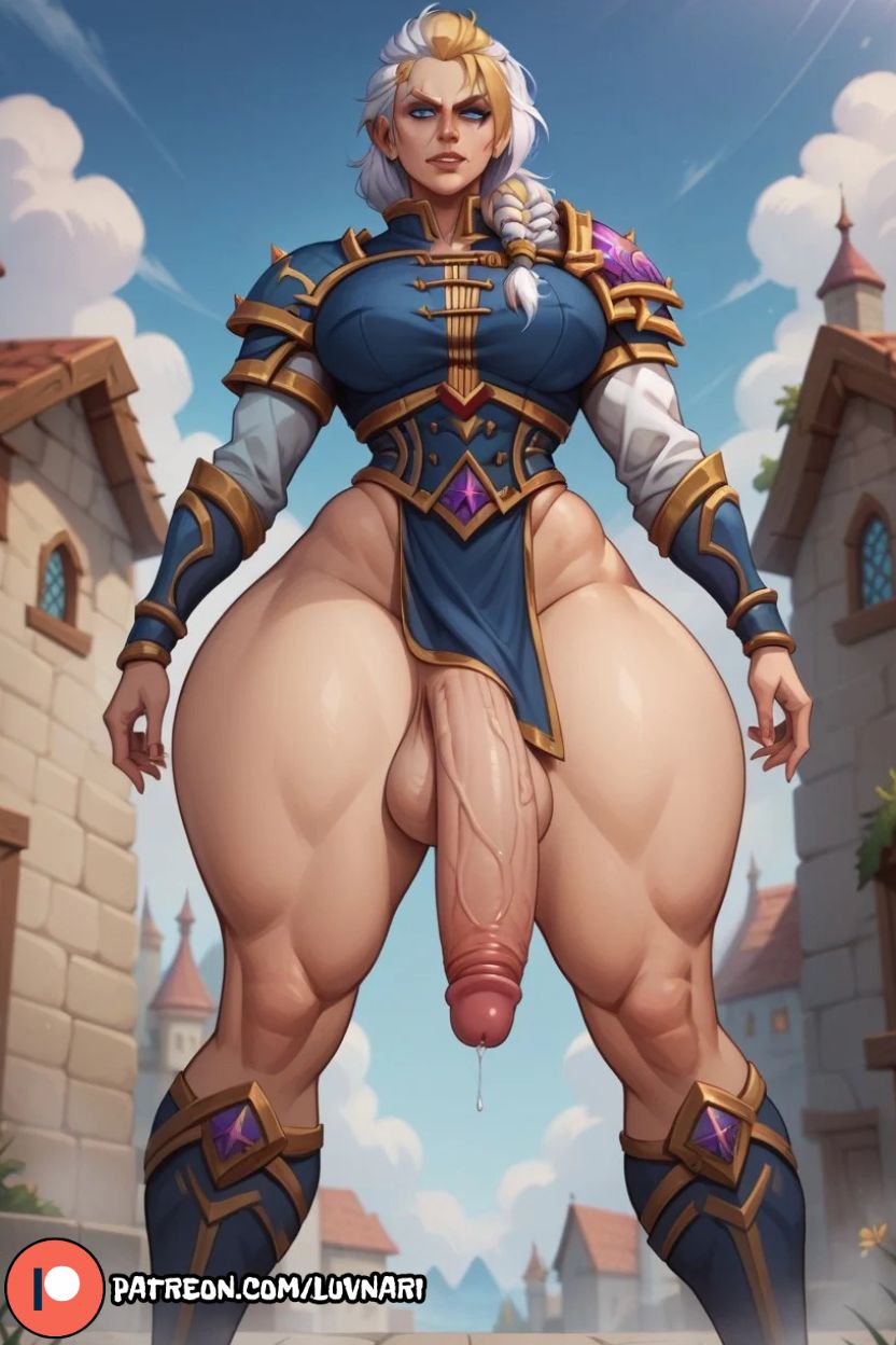 1futa 1futanari ai_assisted ai_generated balls big_balls big_breasts big_penis clothed cock_out curvy curvy_figure desk fantasy fit fit_futanari futa_only futadom futanari hand_on_hip hourglass_figure huge_ass huge_balls huge_cock jaina_proudmoore large_penis long_penis looking_at_viewer luvnari makeup massive_penis miniskirt partially_clothed penis penis_focus pov pov_eye_contact standing thick thick_ass thick_hips thick_legs thick_penis thick_thighs vein veins_on_dick veiny veiny_penis warcraft world_of_warcraft