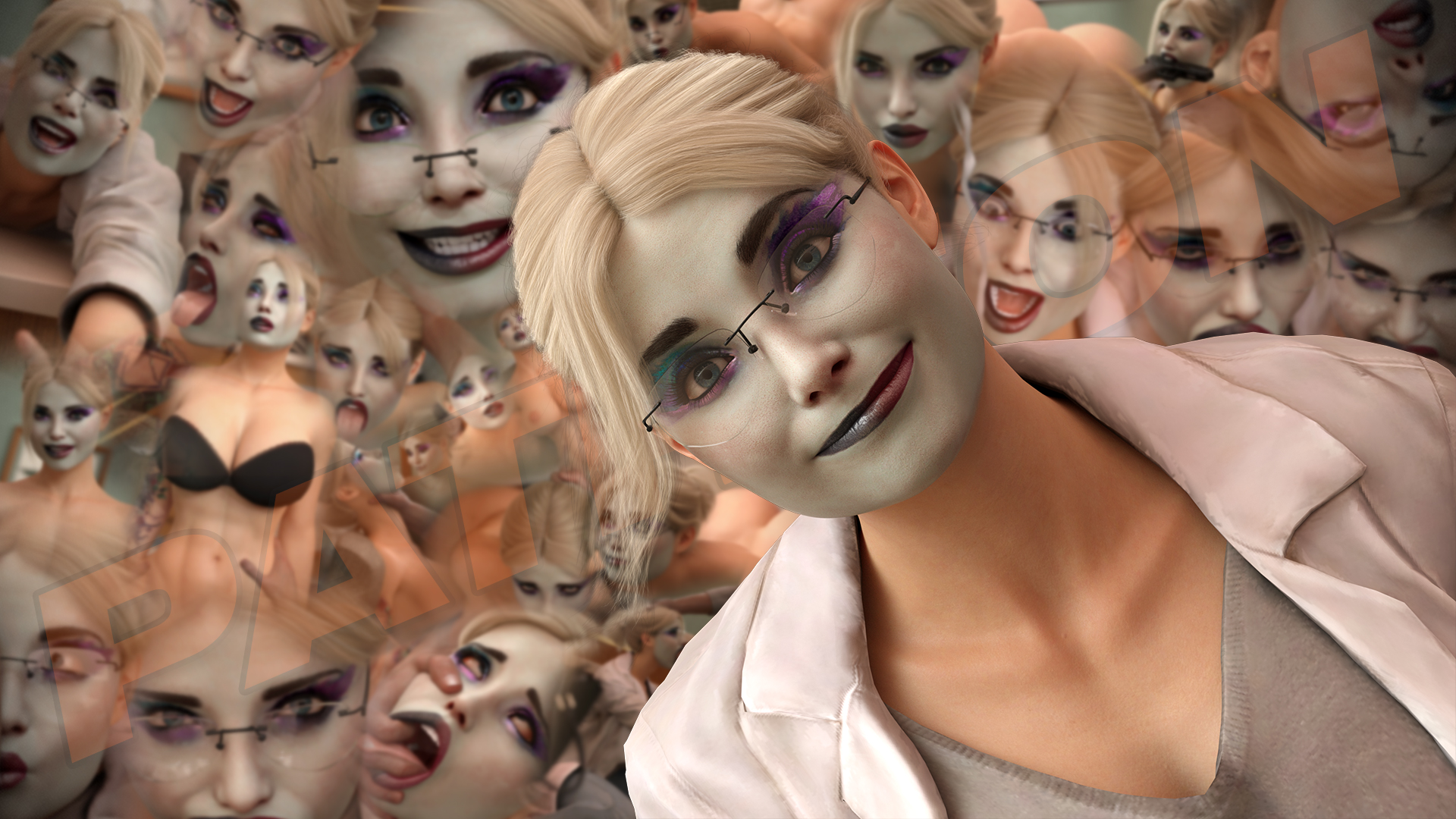 1girls, 3d, abs, batman (series), big breasts, breasts, bust, busty, curvaceous, curvy, curvy figure, dc, dc comics, dr. harleen quinzel, female, female focus, harleen quinzel, harley quinn, harley quinn (arkham), harley quinn (suicide squad game), hips, hourglass figure, huge breasts, large breasts, legs, light skin, light-skinned female, mature, mature female, otacon212, slim waist, solo, suicide squad, suicide squad: kill the justice league, thick, thick hips, thick legs, thick thighs, thighs, top heavy, voluptuous, waist, wide hips