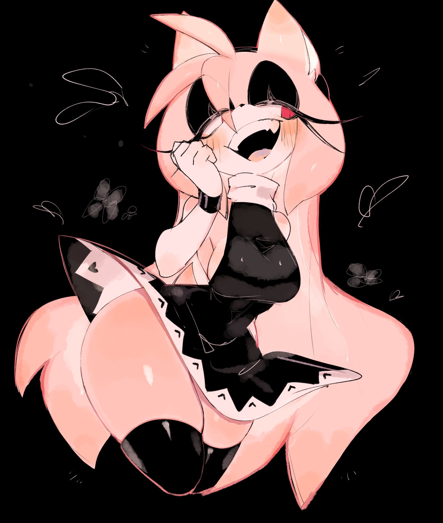 amy rose, breasts, female, goth, goth amy, sega, sideboob, sonic (series), thick thighs, thighs, usa37107692