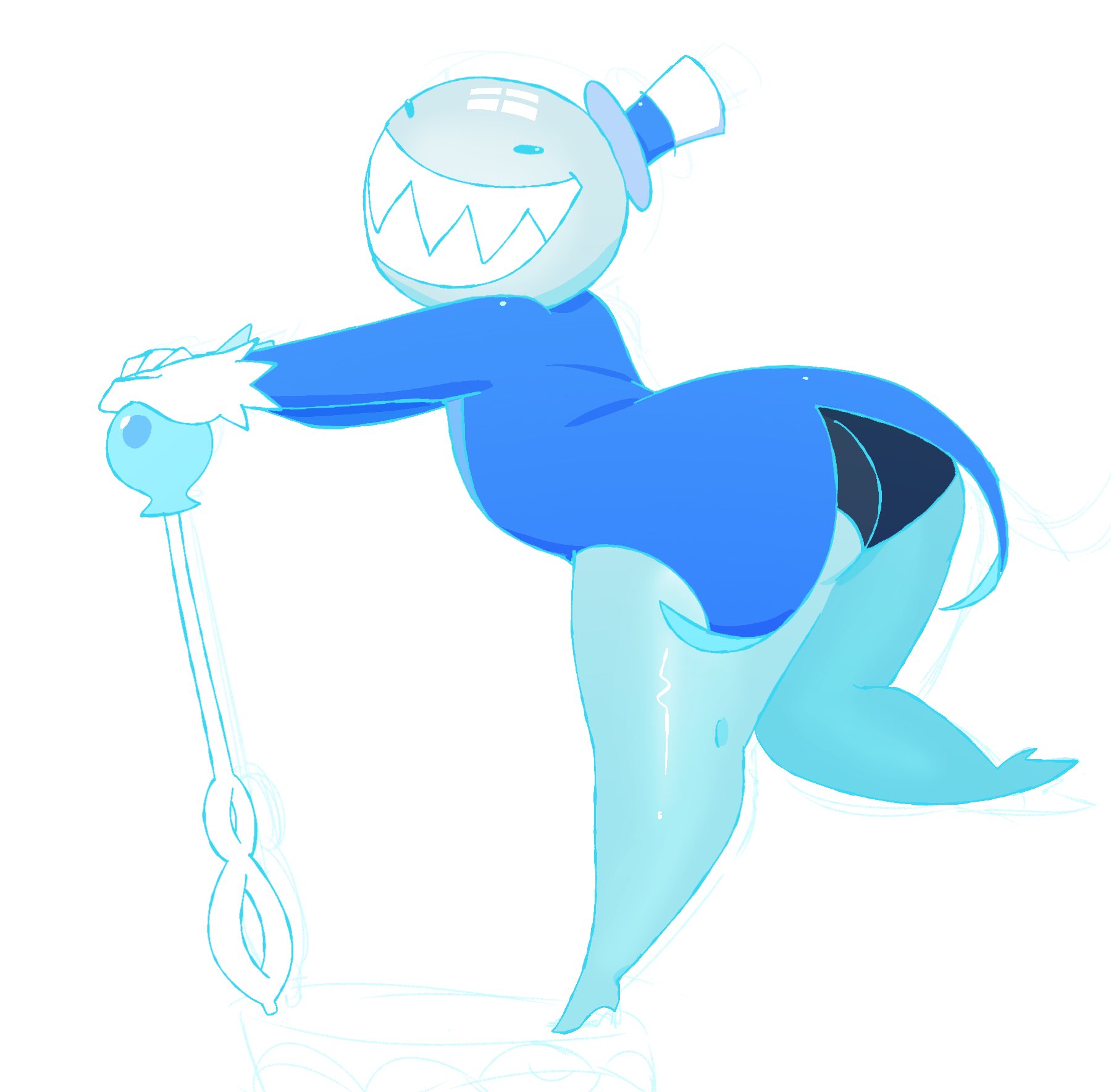 1boy, 1boys, big ass, big booty, big butt, bubble (tadc), bubble (the amazing digital circus), buner0s (artist), fat ass, femboy, femnaleale, ringmaster bubble, solo, tadc, the amazing digital circus, thick ass, thick hips, thick thighs
