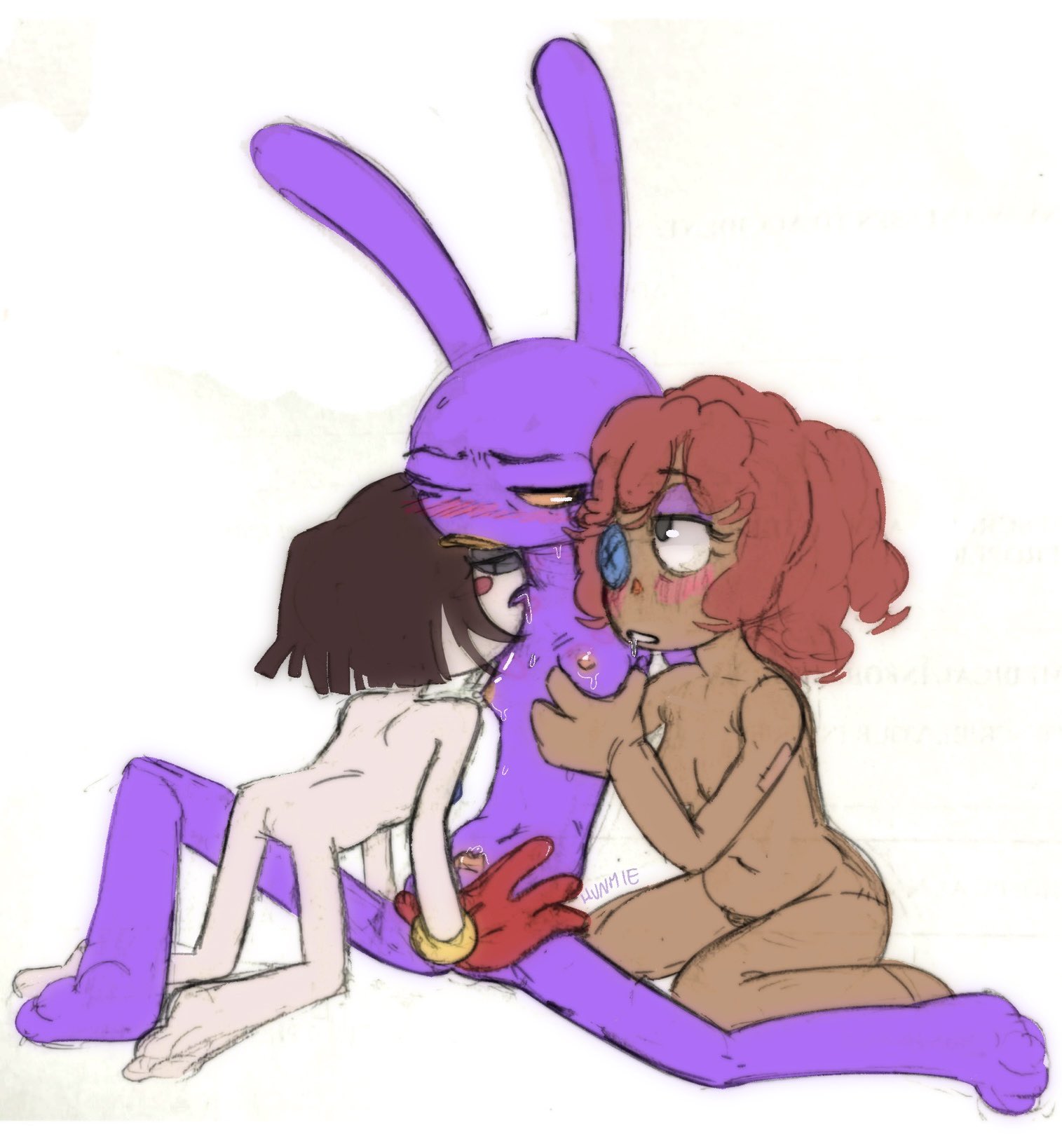 3girls, genderswap (mtf), glitch productions, gooseworx, hunmie art, jax (the amazing digital circus), lesbian sex, pomni (the amazing digital circus), ragatha (the amazing digital circus), rule 63, tagme, the amazing digital circus, yuri