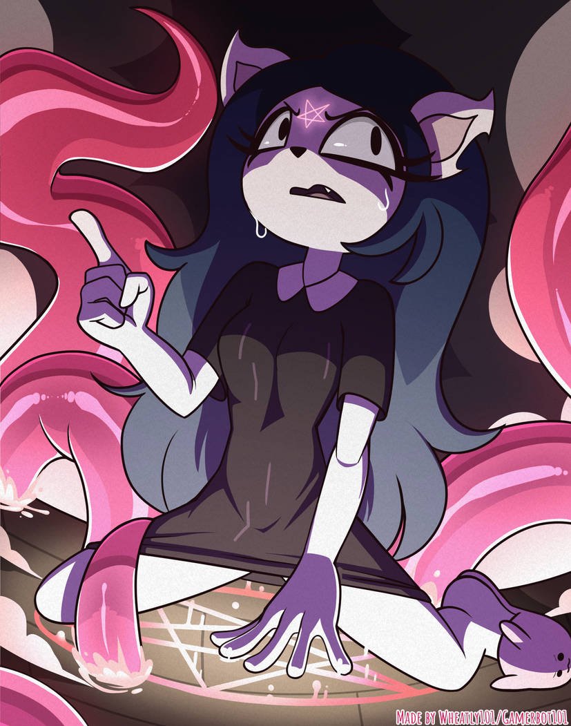before sex, black hair, cat ears, cat girl, cat tail, claire (the summoning), dress, footwear, kneeling, long hair, pentagram, small breasts, summoning, summoning circle, sweat, tagme, tentacle, the summoning, tight clothing, wheatly101, wide hips, worried