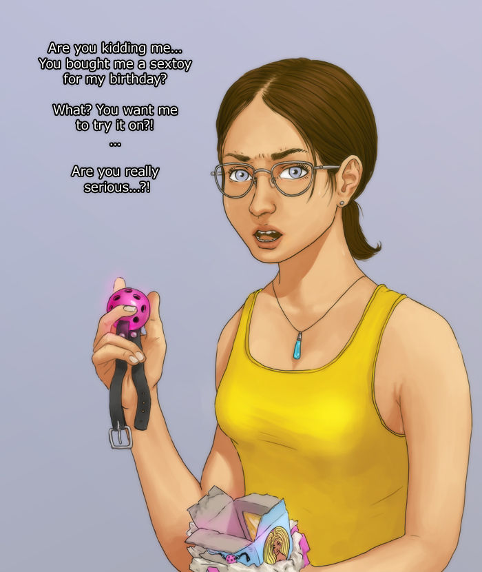 albatross (artist), ball gag, blossominc, english text, glasses, tagme, text