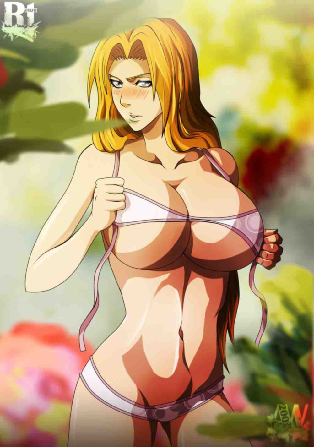 big breasts, bikini, bleach, breasts, ero-enzo, female, matsumoto rangiku