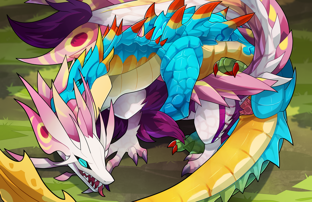 2d all_fours bad_furaffinity_id bad_id bite blitzdrachin blue_scales capcom color dragon female feral feral_penetrated feral_penetrating grass lagiacrus leviathan_(mh) long_tail looking_pleasured male mizutsune monster_hunter monster_hunter_3 monster_hunter_generations multicolored_scales neck_bite on_model penis scales smile source_request straight video_games white_scales year_request