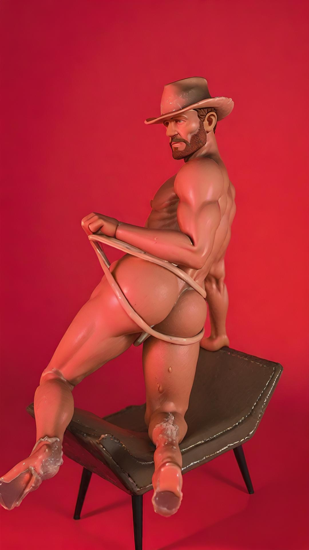 cowboy gay_male jockstrap sage sage_suede suede