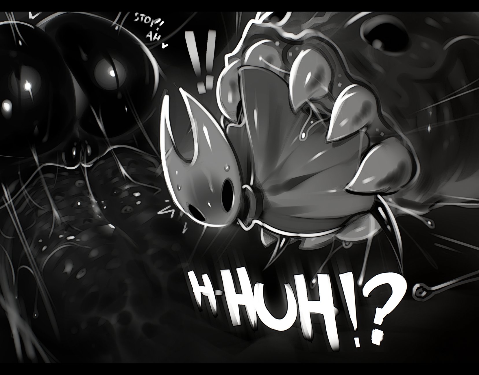 1girls, 2 horns, alternate body type, alternate breast size, arthropod, artist name, ass, big ass, big breasts, big butt, black body, black skin, breasts, bubble ass, bubble butt, bug, bug girl, female, genvoke, hollow knight, hornet (hollow knight), large ass, large breasts, large butt, questionable consent, rape, silksong
