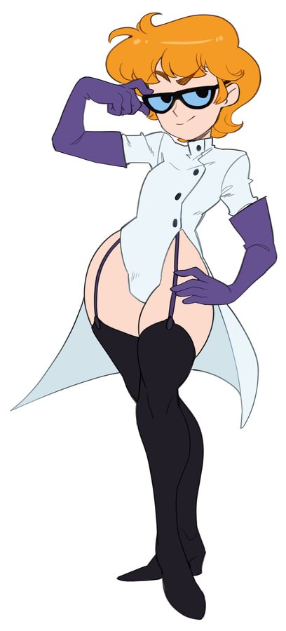 aged up, bunnox, cartoon network, dabunnox, dexter, dexter (dexter's laboratory), dexter's laboratory, femboy, male, scientist, solo, tagme, thick, thick thighs