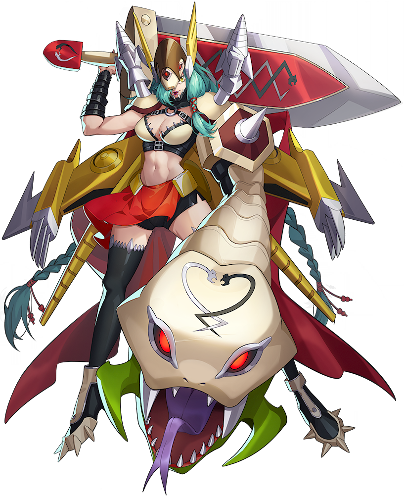 1girls amazon amazonian braid braided_hair digimon digimon_(species) digimon_xros_wars female female_only greatsword green_hair jetmervamon jetpack long_hair mervamon official_art solo sword very_long_hair weapon yellow_eyes