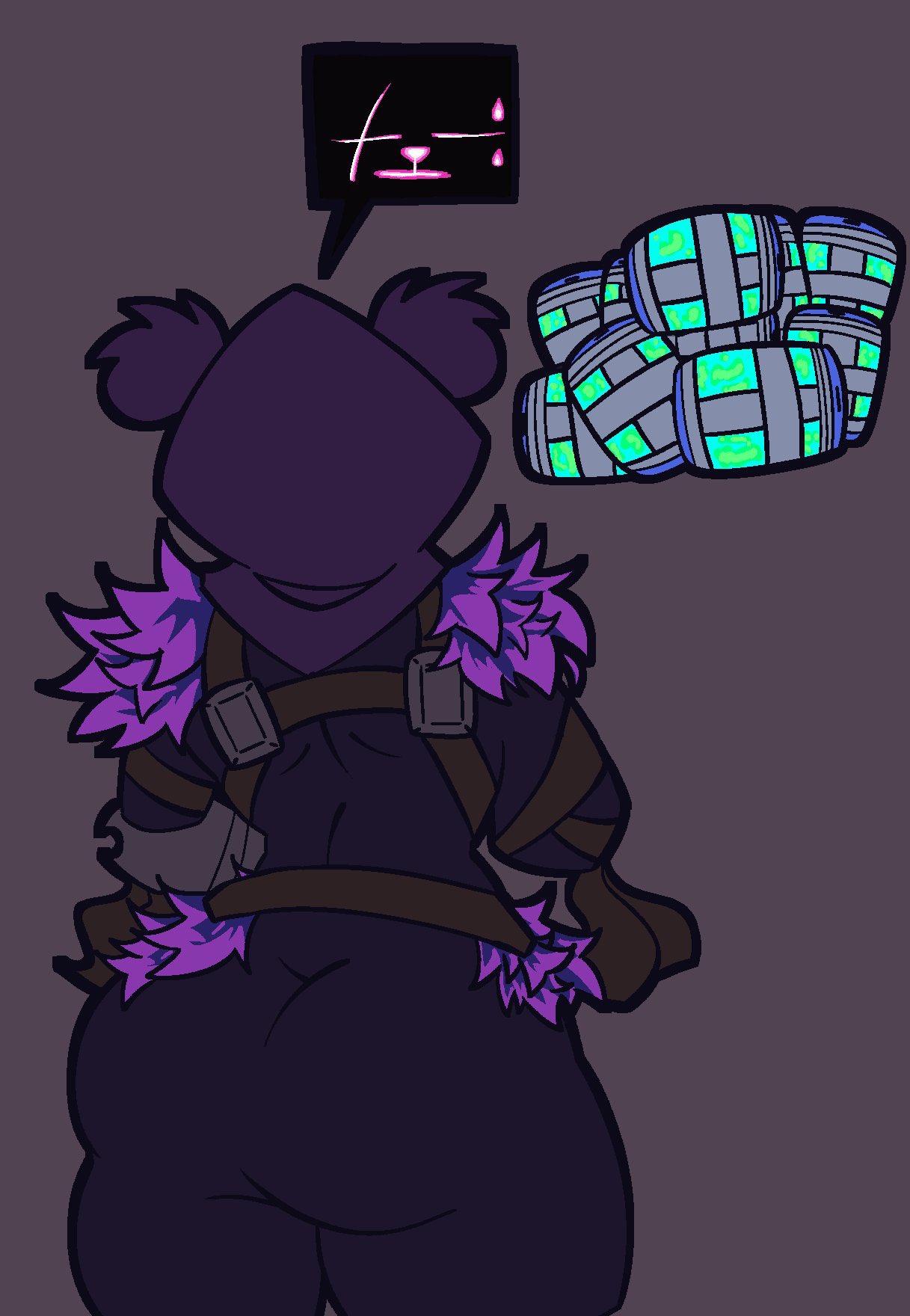 ass, big ass, big breasts, breasts, bubble ass, bubble butt, female, huge ass, raven team leader, renjikais, thick thighs, wide hips