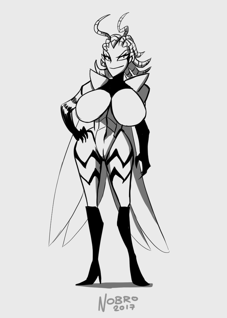 1girls 2017 antennae anthro anthrofied arthropod bedroom_eyes belly belly_button big_breasts breast_expansion breasts busty clothed clothes clothing expansion featureless_breasts female female_only full_body grey_background growth hair half-closed_eyes hand_on_hip hips huge_breasts humanoid insects large_breasts looking_at_viewer monochrome naked navel no_nipples nobro nude nude_female nudity pussy shoes simple_background smile smiling smiling_at_viewer solo solo_female standing straight stripes thick thick_thighs thighs vanripper wasp watermark wide_hips wings