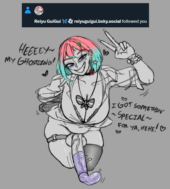 1futa, 2025, areolae, balls, big breasts, big penis, blue hair, breasts, condom, erection, futa only, futanari, human, intersex, large breasts, madslads, nipples, nude, penis, pink hair, reiyuguigui, short hair, skindentation, smile, solo, swinging penis, thighhighs, twitter, twitter username, two-tone hair, v, virtual youtuber