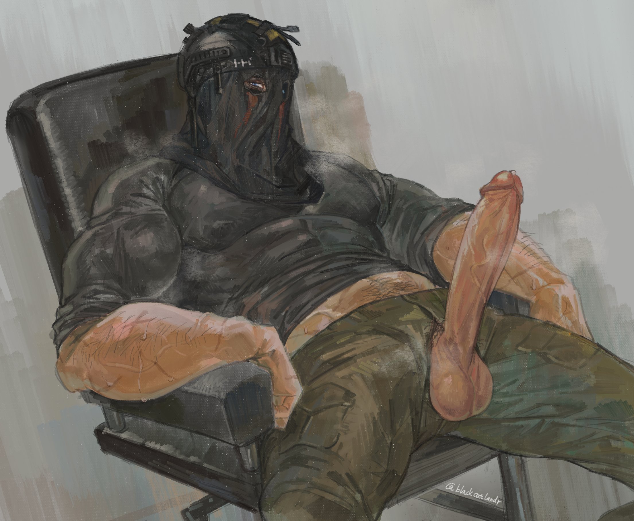 activision, balls, bara, big balls, big penis, call of duty, call of duty modern warfare 2 (2022), clothing, erection, iamgonnaleavey, könig, konig, male, male only, mask, masked, masked male, muscular, muscular male, penis, penis poking out, penis through fly, tight clothing, yaoi