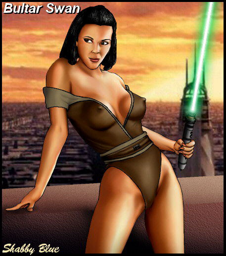 1girls attack_of_the_clones background bare_legs bare_shoulders black_border black_hair bodysuit border breasts brown_clothing bultar_swan character_name cityscape cleavage coruscant evening female female_only fingernails front_view green_lightsaber hair holding_sword holding_weapon human human_only jedi jedi_knight jedi_temple laser lightsaber lips long_fingernails looking_away lowres medium_breasts melee_weapon nail_polish nipples nipples_visible_through_clothing outside pose science_fiction screenshot_background see-through see-through_clothing shabby_blue short_hair signature solo standing star_wars sun sunset sword thighs weapon