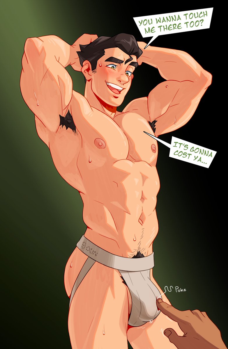 armpits, arms up, avatar legends, avatar the last airbender, bolin, bulge, bulge grab, english text, gay, gay male, jockstrap, jockstrap only, male, male only, prostitute, prostitution, spicehead, the legend of korra, yaoi