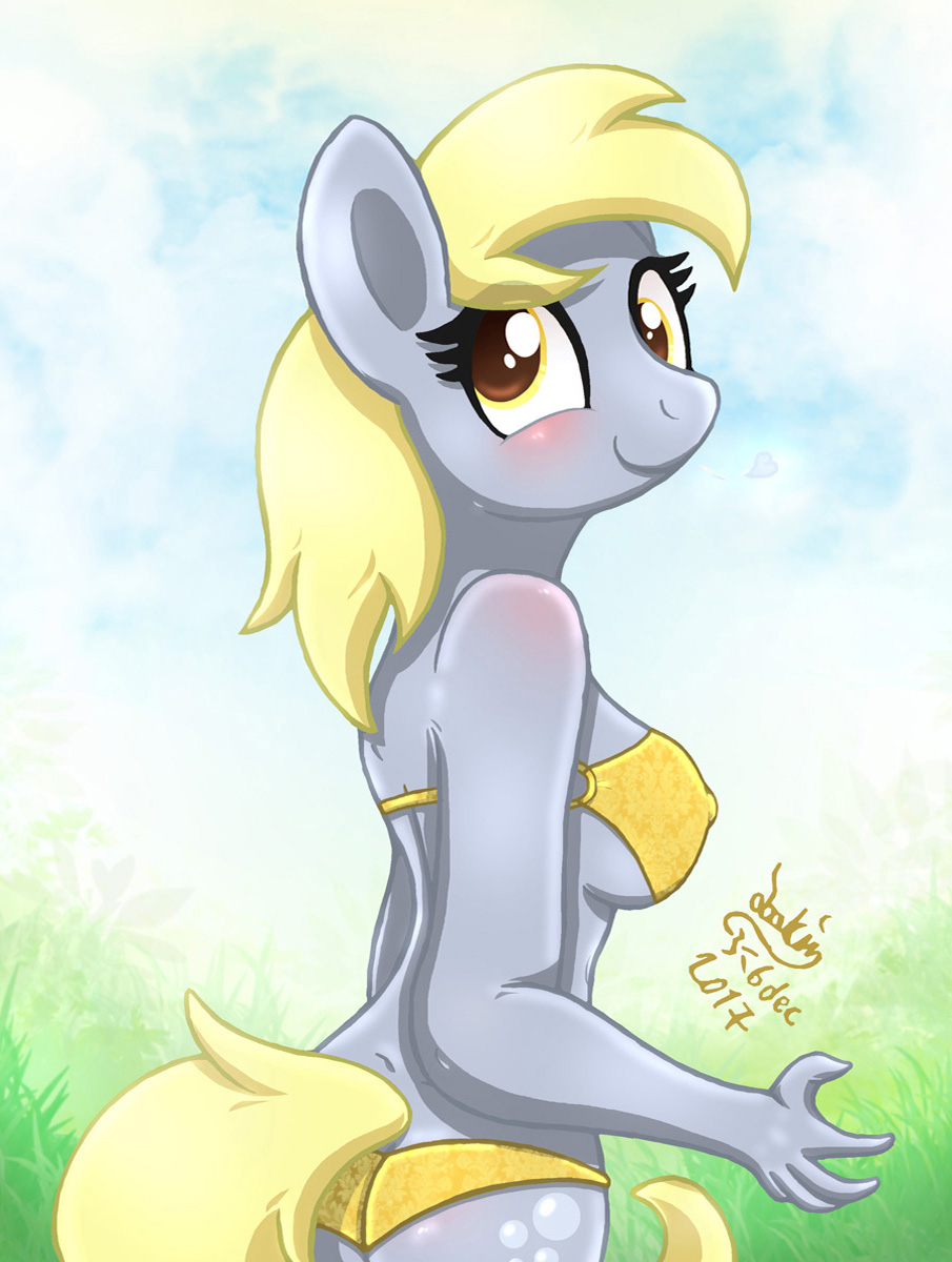 anthro bikini derpy_hooves female friendship_is_magic joakaha my_little_pony solo