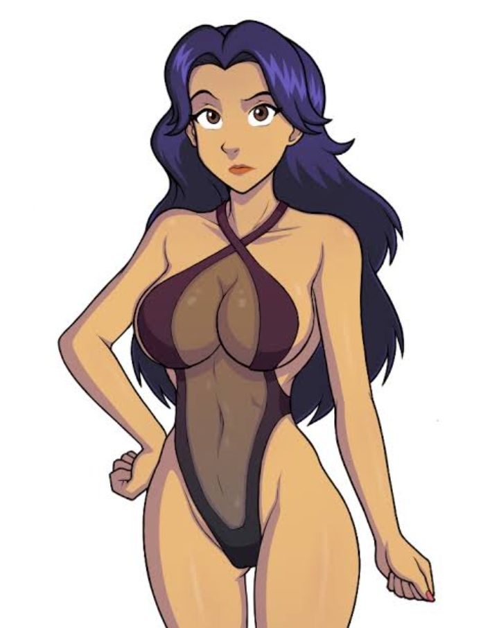 1girls 1milf big_breasts blue_hair breasts brown_eyes cleavage clenched_hand clenched_hands closed_hands curvaceous curvaceous_female curvy curvy_female disney emotionless emotionless_female female halterneck hand_on_hip highleg highleg_leotard hourglass_figure human inner_sideboob large_breasts lazy_tarts leotard long_hair looking_back mature_female milf nail_polish one-piece_swimsuit one_piece_swimsuit revealing revealing_breasts revealing_clothes revealing_swimsuit sideboob slim_waist solo solo_female somka108 standing susan_vandom tan tan-skinned_female tan_body w.i.t.c.h. white_background