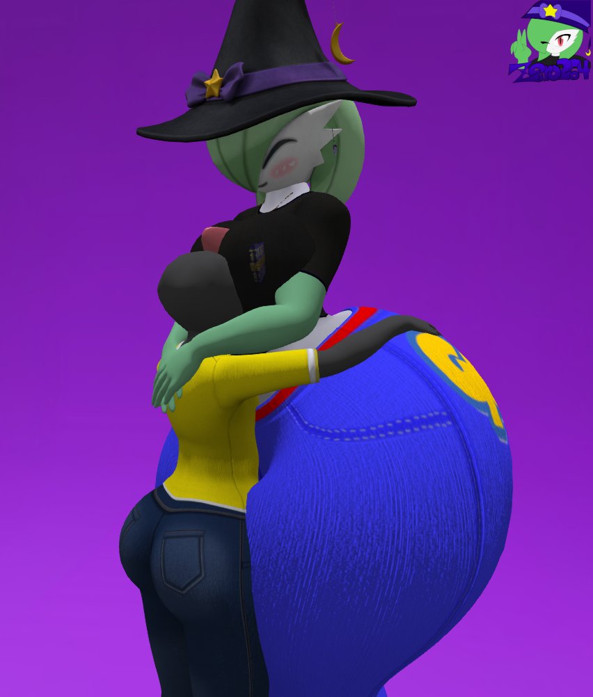 big_ass big_breasts breasts bubble_butt female gardevoir huge_ass pokémon_(species) pokemon pokemon_(species) thick_thighs vanessa_(zer0264) wide_hips zer0264