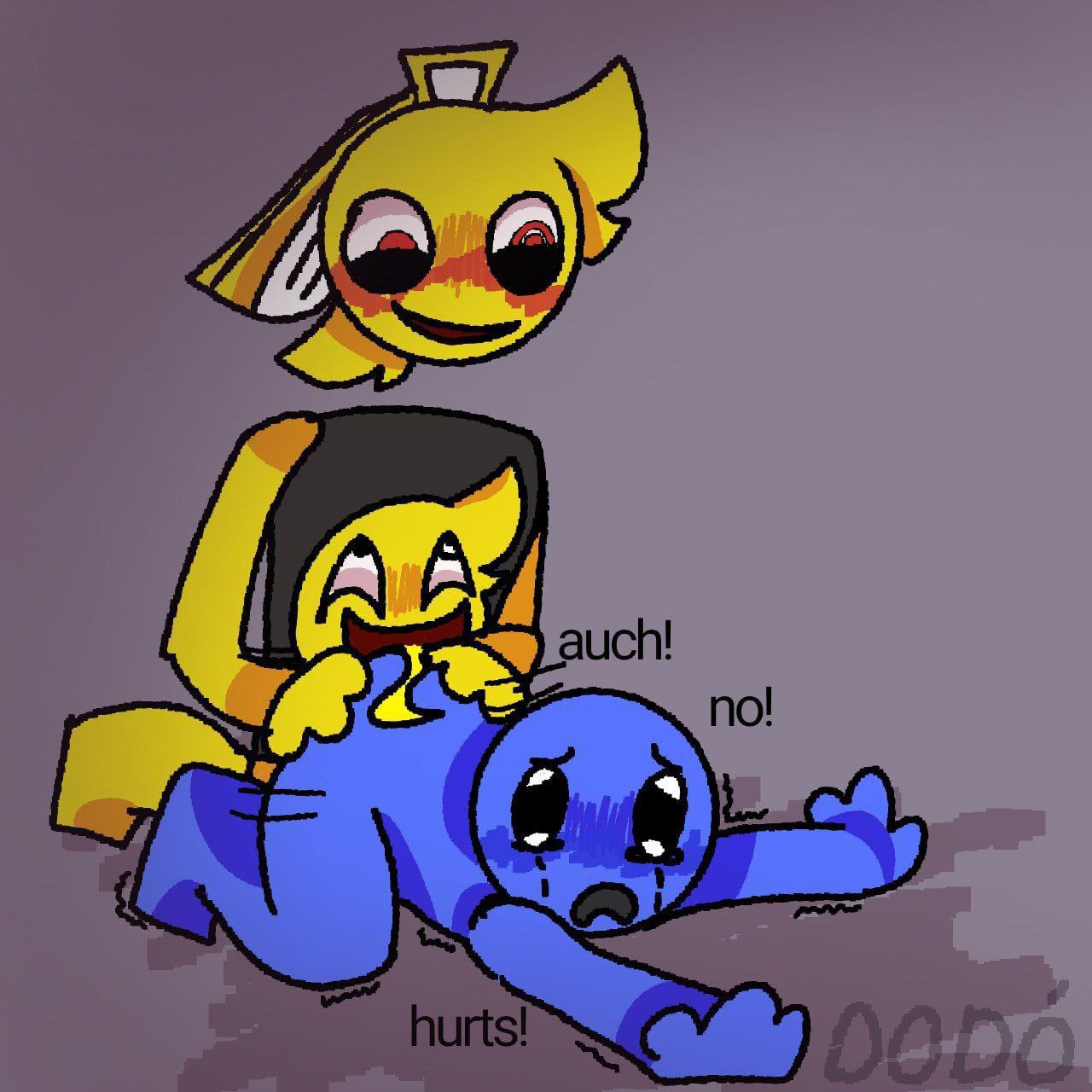 blue_body bootycheeksart gay gay_sex jimbojimmy123 long_tongue male/male rape raped roblox roblox_avatar roblox_game robloxian tearing_up tears thisartisbuns yellow_body