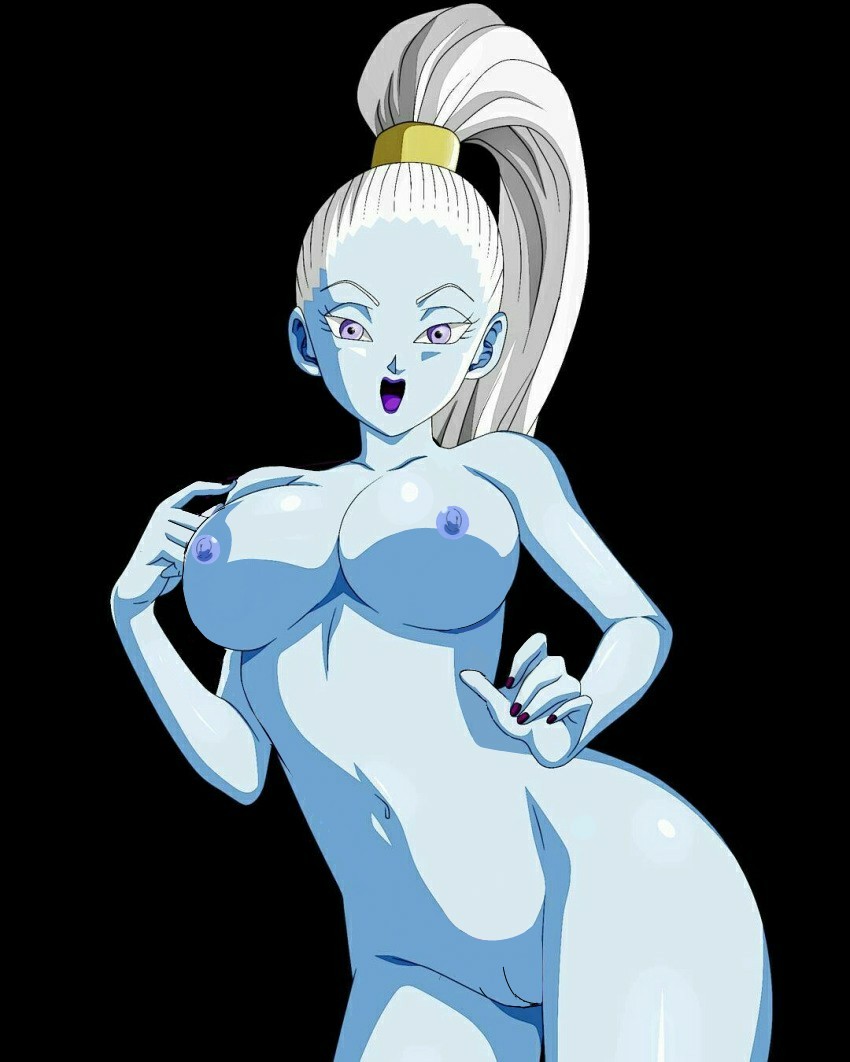 angel angel_(dragon_ball) blue_skin breasts dragon_ball dragon_ball_super female naked nude pussy solo tagme universe_6 universe_6/universe_7 vados white_hair