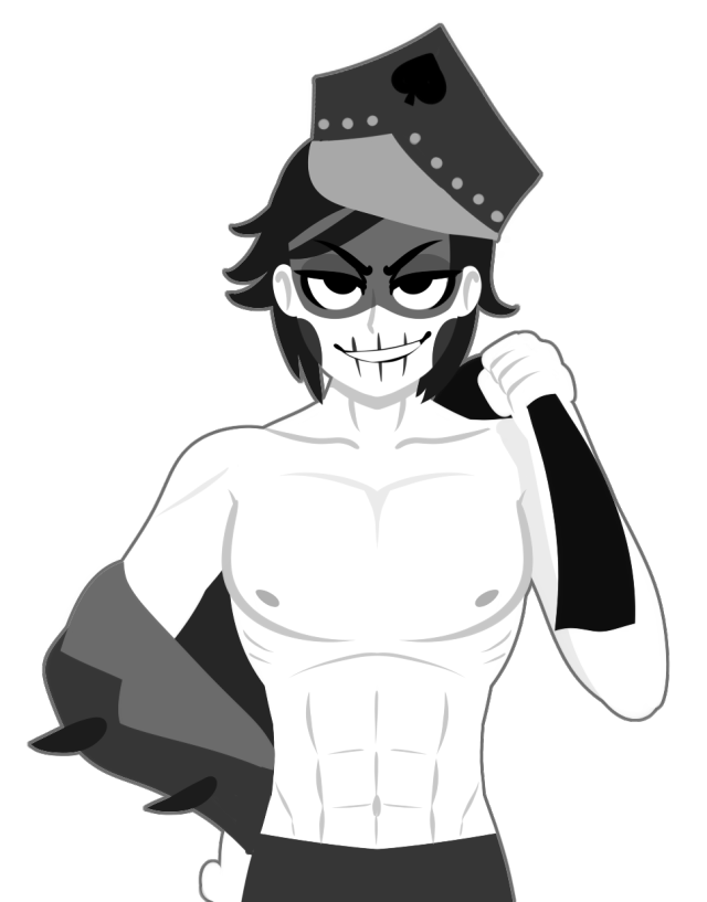 ankaa_avarshina atrocitus_(deck_52) incredibox incredibox_deck_52 incredibox_mod no_visible_genitalia pants_only polo_(incredibox) shirtless shirtless_male skinny smiling smiling_at_viewer toony