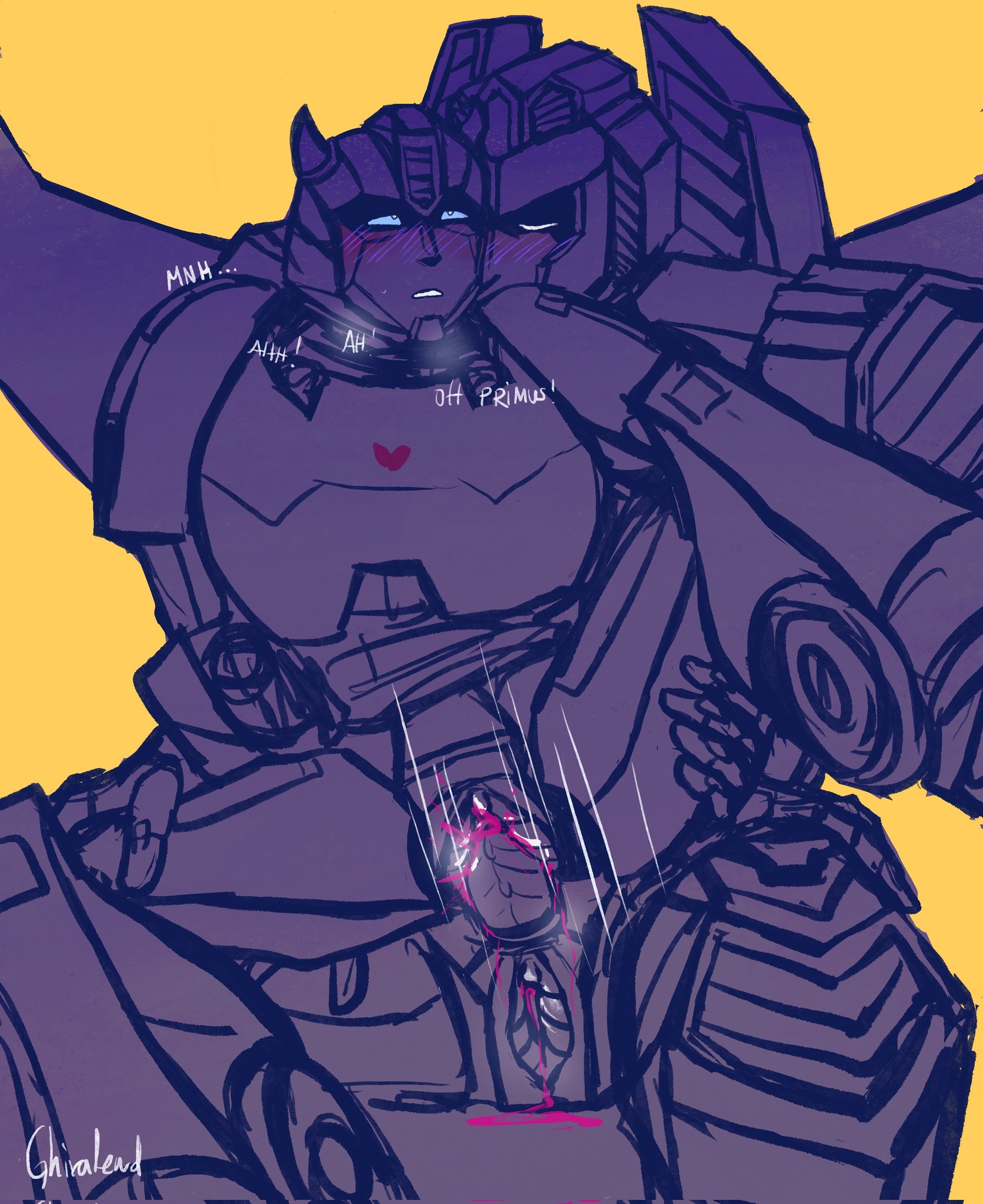2boys, bumblebee (transformers), cuntboy, cuntboy sans balls, duo, duo focus, herm, hermaphrodite, intersex, male, male focus, male only, maleherm, multi genitalia, penis, pussy, robot, starscream, transformers, vaginal insertion, vaginal penetration