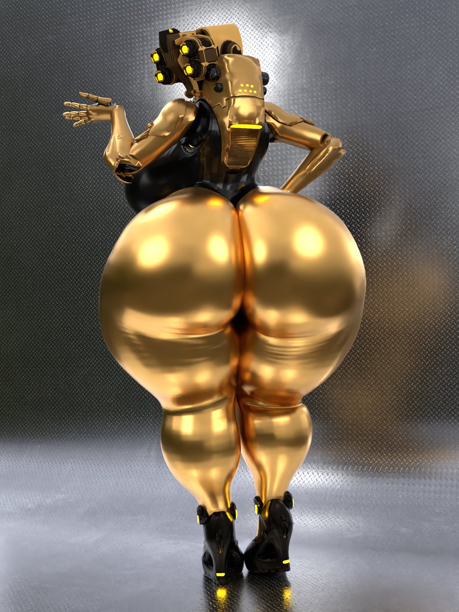 3d big_ass big_breasts breasts bubble_butt female gold_(metal) haydee haydee_(game) huge_ass qzk_forte tagme thick_thighs wide_hips