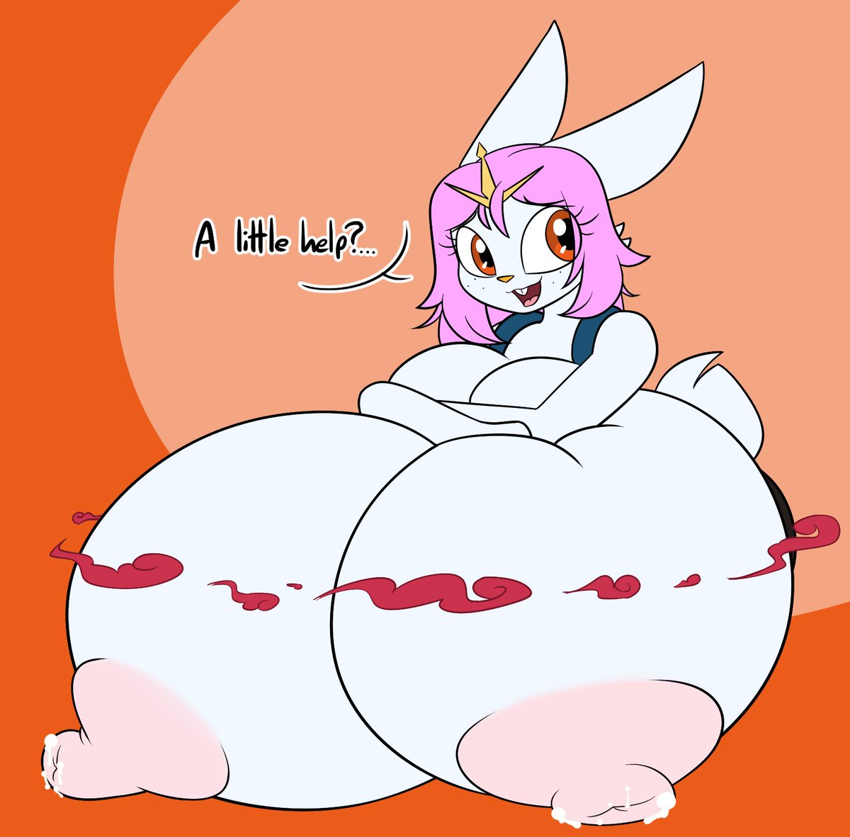 big_breasts breasts cinderace dativyrose female furry gigantamax_cinderace gigantamax_pokémon gina_(badluck15) huge_breasts hyper_breasts lactating lactation nipples pokemon pokemon_(species) tagme