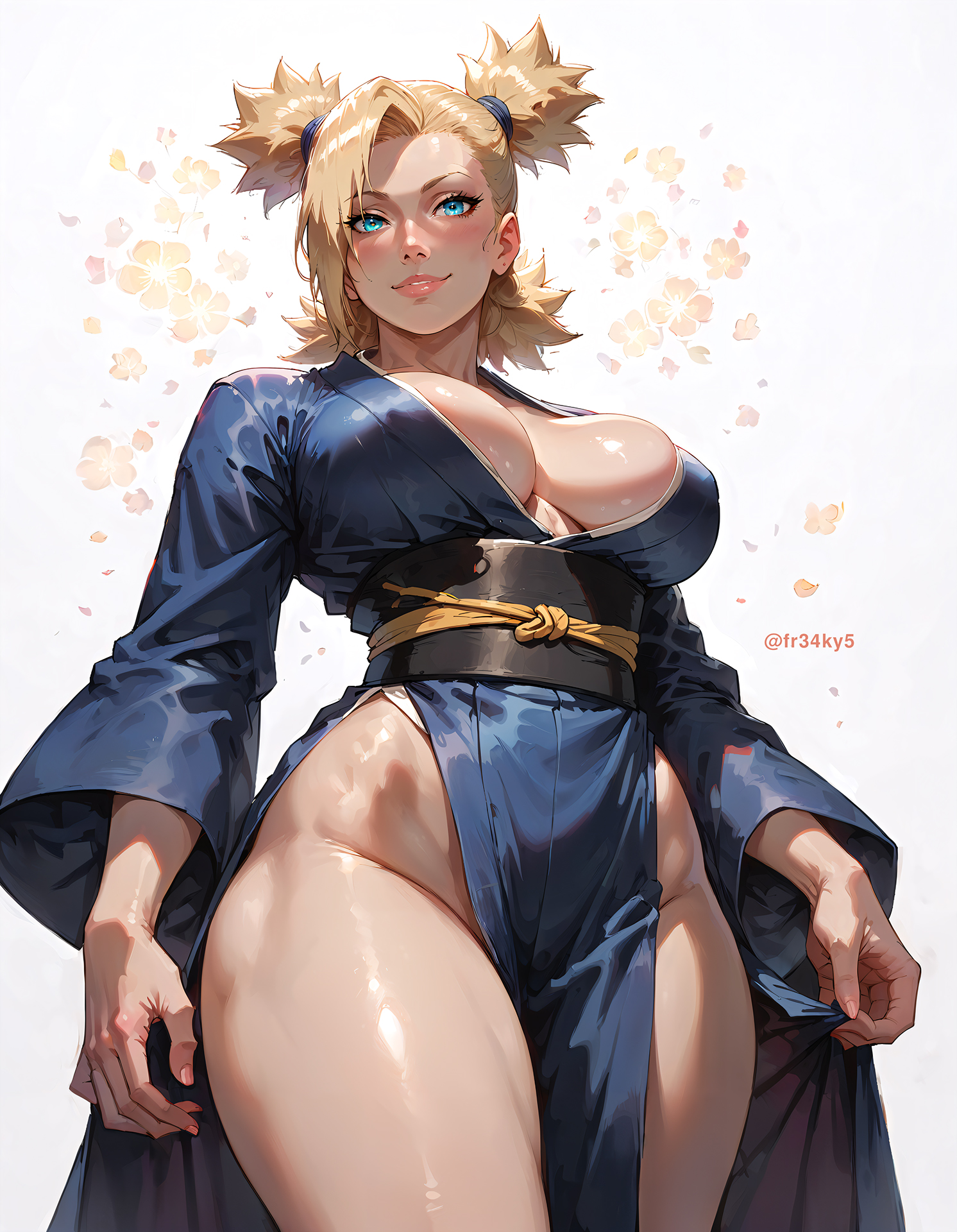 ai generated, ass, big ass, big breasts, boruto: naruto next generations, breasts, female, fr34ky, huge ass, huge breasts, large ass, large breasts, naruto, naruto (series), naruto shippuden, temari, thick thighs