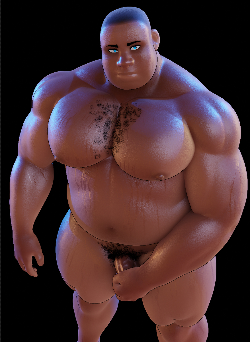 1boy buzz_cut buzzcut chest chest_hair covered covered_penis covering covering_crotch covering_penis covering_self dark-skin dark-skinned_male dark-skinned_penis dark_skin dark_skinned dark_skinned_penis erect_nipple erect_nipples fully_nude gay gay_male looking_at_viewer male male_focus male_only monochrome_background muscle muscles muscular muscular_arms muscular_legs muscular_male naked naked_male nude nude_male pubic_hair pubic_hair_peek solo solo_focus solo_male sweat sweating sweaty sweaty_body tony_(yudajuda) wet wet_body wet_skin yudajuda