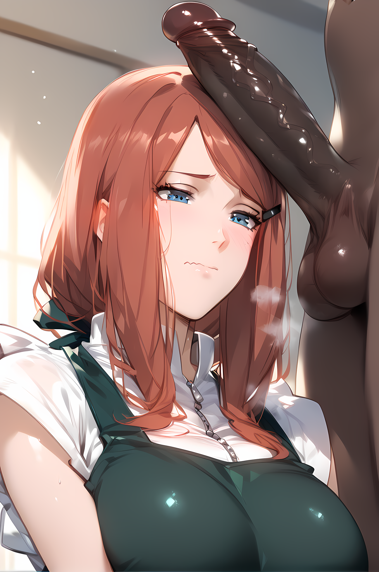 1boy, 1girls, ai generated, balls, cheating, cheating wife, cock shock, dark skin, dark-skinned male, female, interracial, kiss-shot, kushina uzumaki, large balls, large penis, large testicles, male, male/female, naruto, naruto (series), naruto shippuden, netorare, ntr, penis, penis awe, testicles, uzumaki kushina