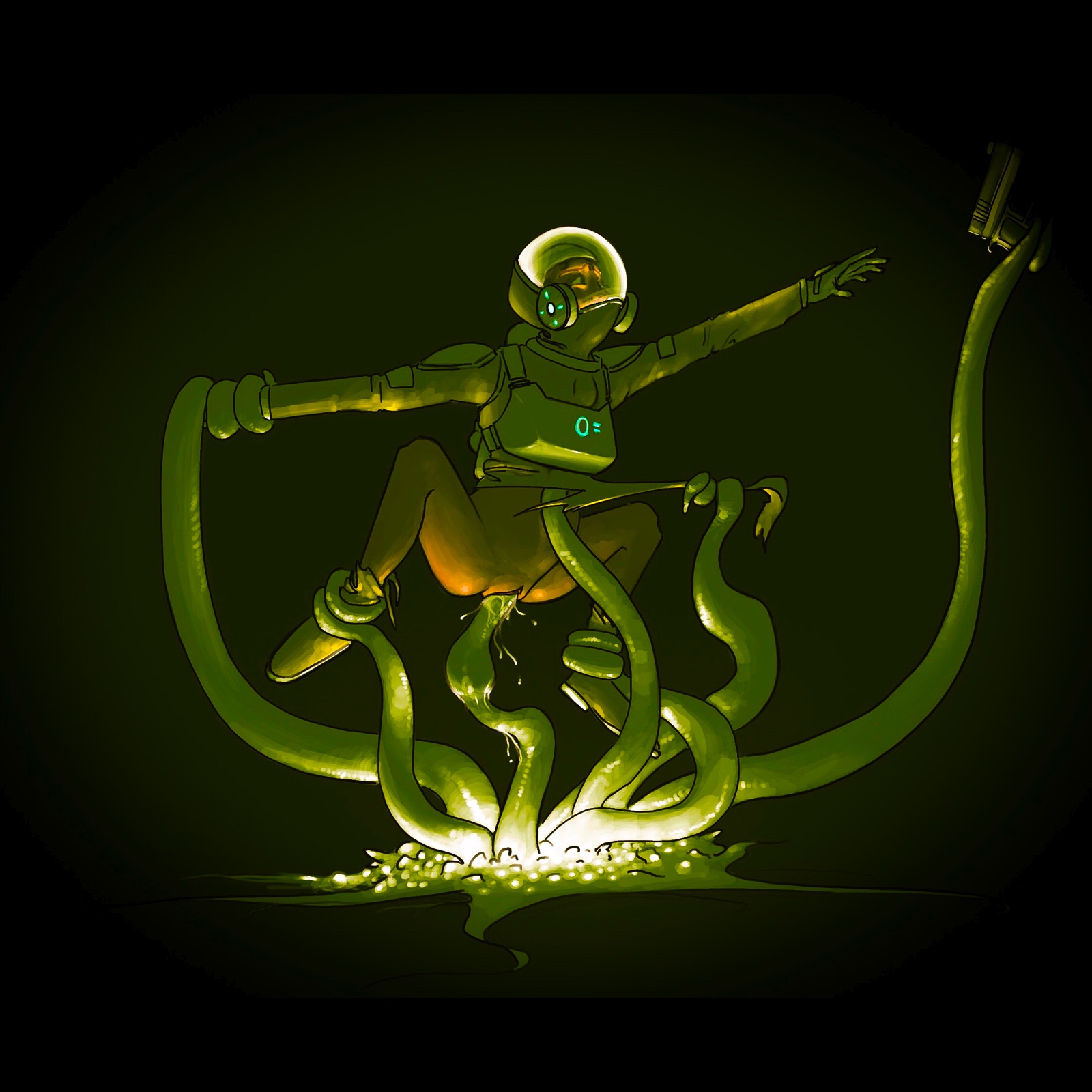1girls, alien, armor, clothed sex, clothing, cum, cum in pussy, cum inside, female, green tentacles, gun, inflation, interspecies, krispy kimson, oral, parasite, penetration, pussy, rape, restrained, restrained by tentacles, ripped bodysuit, ripped clothes, ripped clothing, sci-fi, space, space helmet, spacesuit, spread legs, stripped by tentacles, suspended via tentacles, suspension, tentacle, tentacle around wrist, tentacle bulge, tentacle in pussy, tentacles around ankles, tentacles under clothes, torn bodysuit, torn clothes, torn clothing, torn spacesuit, vaginal penetration
