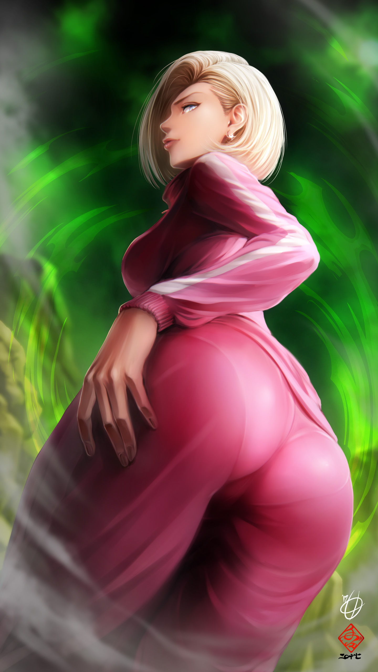 1girls, amakuchichiyoko, android 18, ass, blonde hair, blue eyes, breasts, cameltoe, cleavage, curvy, dragon ball, erect nipples, female, huge areolae, huge ass, huge breasts, nipples, puffy nipples, pussy, short hair, thick lips, voluptuous, wide hips