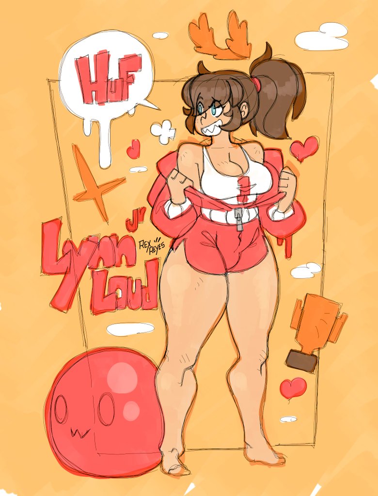 bikini female lynn_loud nickelodeon rex_reyes the_loud_house thick_thighs undressing