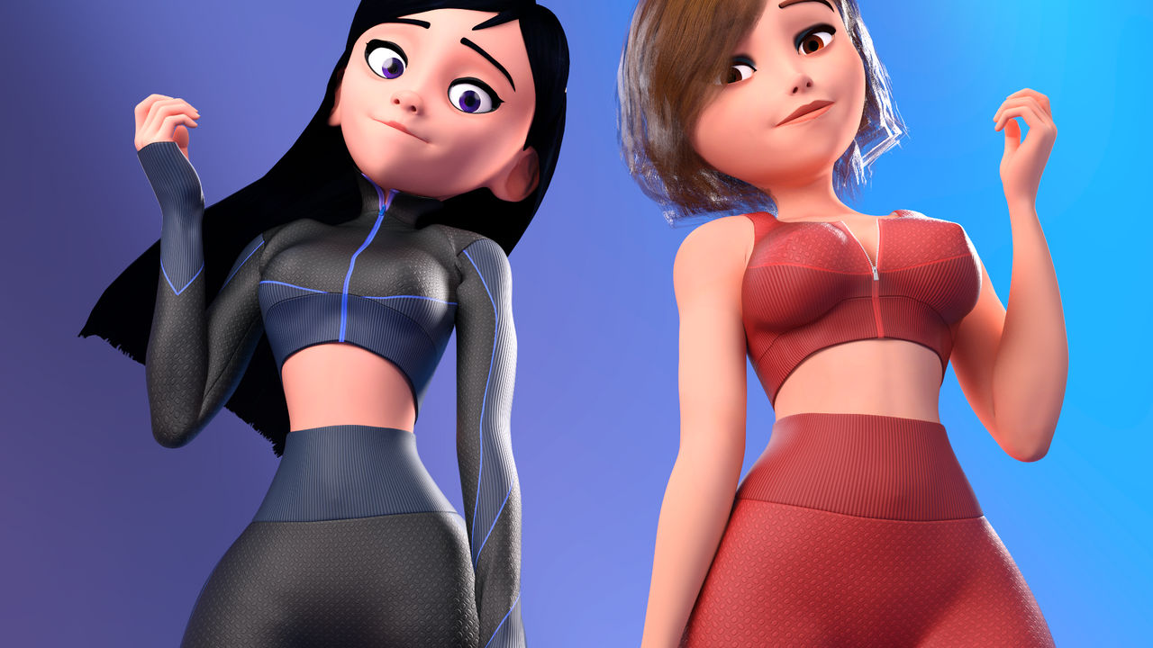 2girls, 3d, ass, big ass, big breasts, big thighs, breasts, bust, busty, chest, curvaceous, curvy, curvy figure, daughter, disney, elastigirl, female, female only, helen parr, hero, heroine, hips, hourglass figure, huge ass, huge breasts, human, large ass, large breasts, legs, light skin, light-skinned female, mature, mature female, milf, mother, mother and daughter, multiple females, multiple girls, pixar, pixar mom, slim waist, superhero, superheroine, the incredibles, thick, thick hips, thick legs, thick thighs, thighs, top heavy, violet parr, voluptuous, voluptuous female, vtemp, waist, wide hips, wide thighs