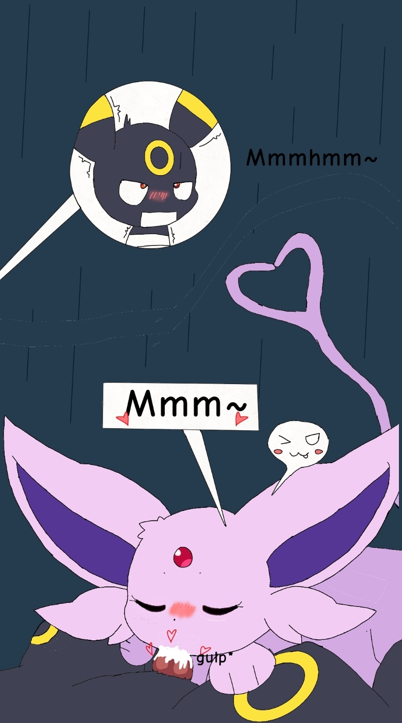 black_(eeveelution_squad) black_body black_fur blowjob_face blue_eyes cum cum_in_mouth eeveelution eeveelution_squad espeon feral_only generation_1_pokemon pearl_(eeveelution_squad) pokemon pokemon_(species) purple_body purple_fur red_eyes sigma_rizz umbreon