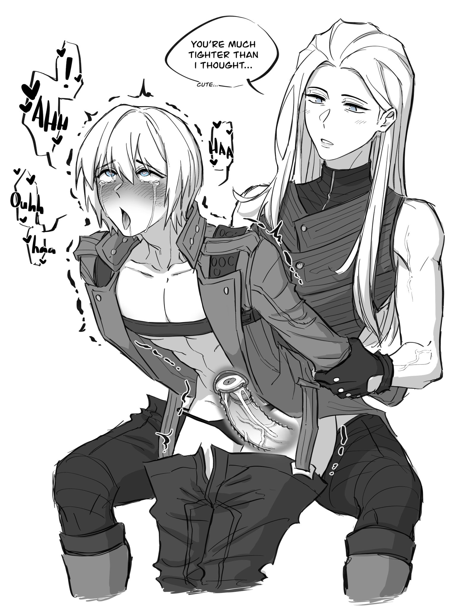 1cuntboy, 1futa, blush, cervical penetration, crying, cum in pussy, cum in uterus, cum inside, cuntboy, dante (devil may cry), devil may cry, devil may cry (series), eyes rolling back, futa on cuntboy, futanari, incest, intersex, muscular, muscular futa, pichuuuchan, pussy, vaginal penetration, vergil (devil may cry), x-ray