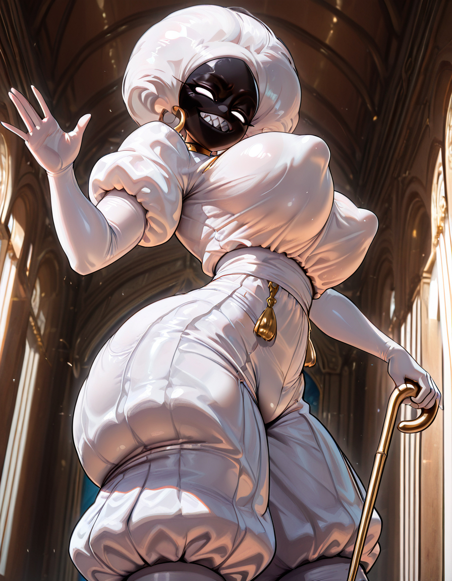 ai generated, big ass, big breasts, breasts, bubble butt, bug girl, confident, curvy, curvy body, curvy female, curvy figure, curvy hips, dominant female, elegant, female, female only, from below, hollow knight, hollow knight: silksong, huge breasts, lace (hollow knight), mature female, milf, mischievous smile, mommy, navel, nipple bulge, playful, predator/prey, sexy, sharp teeth, slim waist, smug, smug face, starlightnex, thick, thick ass, thick hips, thick legs, thick thighs, thigh highs, thighhighs, thighs, tight clothing, waving at viewer, wide hips, yuri