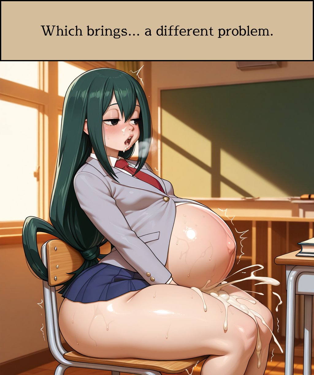 1girls, ai assisted, ai generated, ass, big ass, big breasts, breasts, cum inflated belly, curvy, female, female only, hips, huge ass, huge breasts, inflation, kalagod, my hero academia, stable diffusion, tagme, thick thighs, thighs, tsuyu asui, wide hips