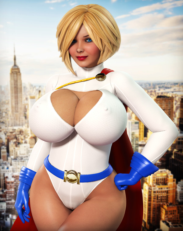 1girls, 3d, big breasts, blonde hair, blue eyes, breasts, busty, cleavage, cleavage cutout, curvy, dc, dc comics, empire state building, erect nipples, erect nipples under clothes, female, female only, huge breasts, kara zor-l, karen starr, leotard, new york city, new york state, nipples, power girl, rasmus-the-owl, solo, solo female, superman (series), thick thighs, united states of america, voluptuous, wide hips