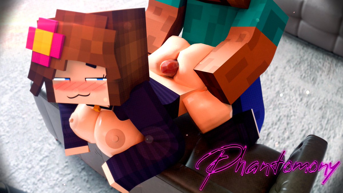 jenny belle (slipperyt), minecraft, phantomony, steve (minecraft), tagme